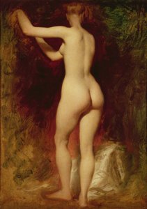 Nainen Nude takaapäin